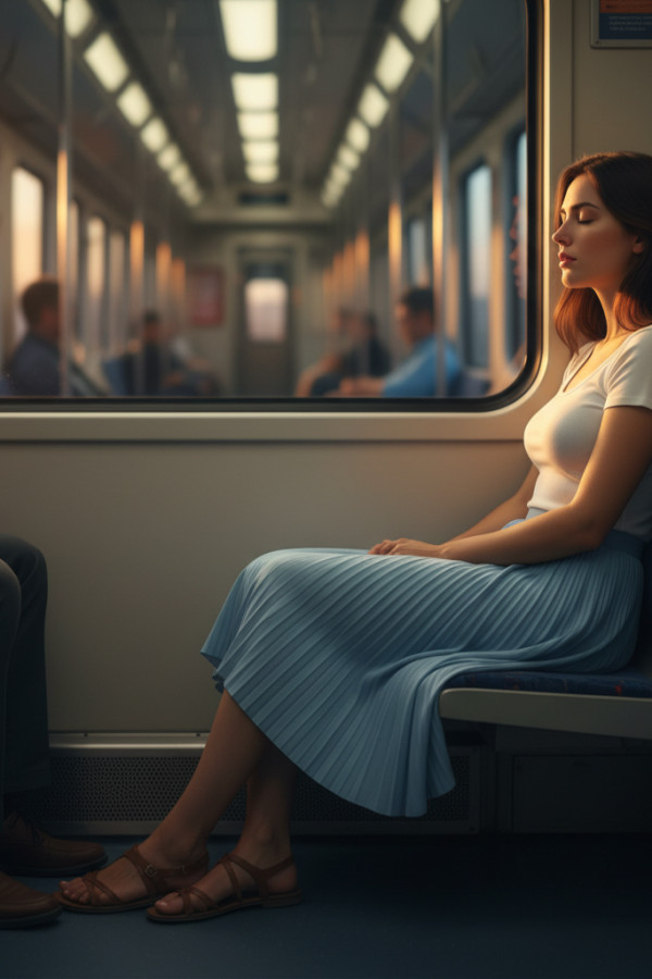 Couverture de L'inconnue du train de 7h25, par Frandji