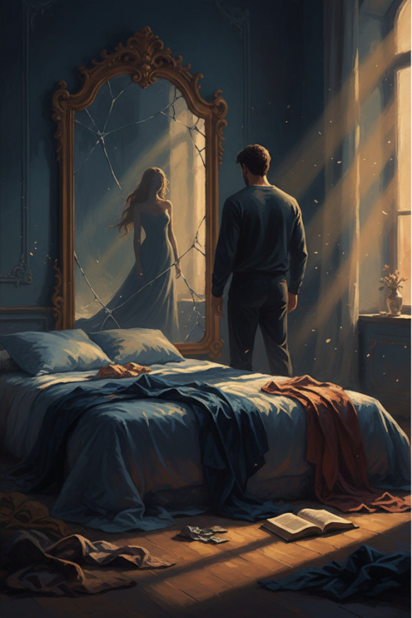 Couverture de De l’autre côté du miroir, par Etsen