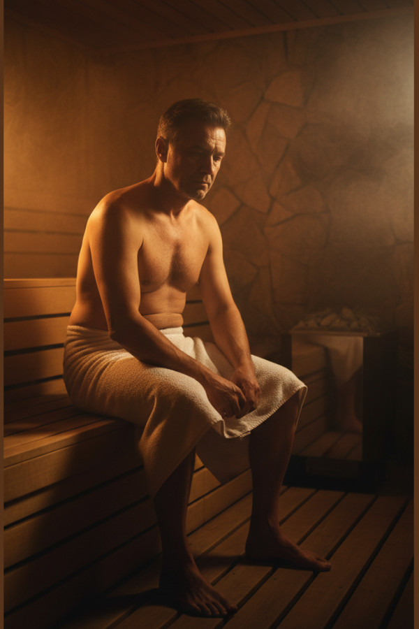 Branlette au sauna — par Jean Valjean — © XStory-fr.com
