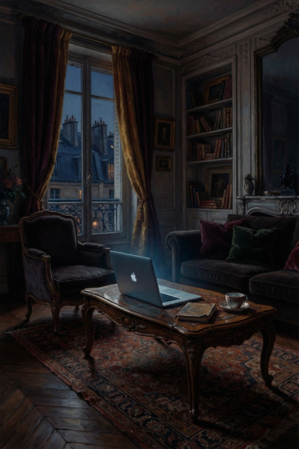 L'ordinateur — par Noirs-Desirs — © XStory-fr.com