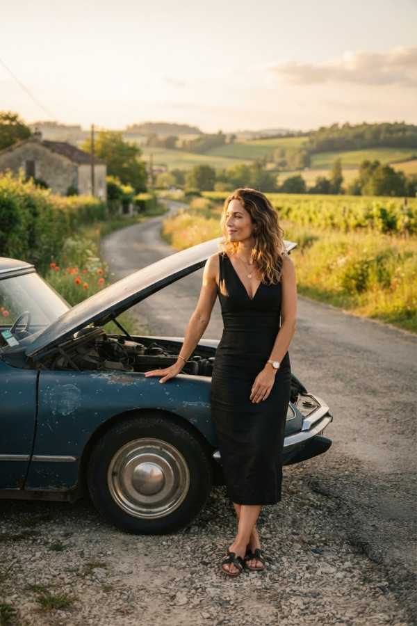 En panne au bord de la route — par Thewritter — © XStory-fr.com