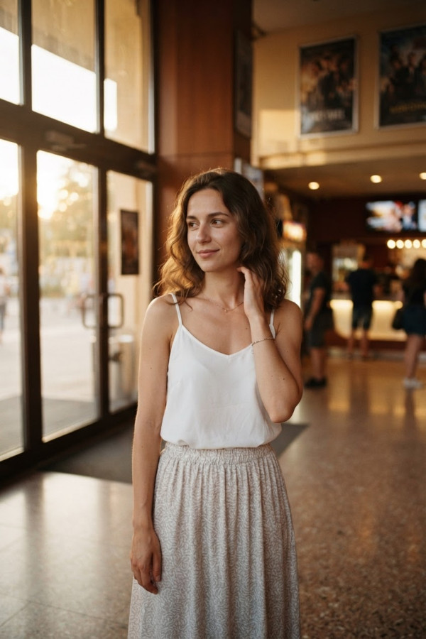 Léa et l’inconnu du cinéma — par Haleros — © XStory-fr.com