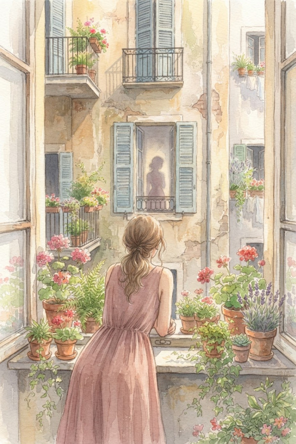 Couverture de Souvenirs de ma voisine à sa fenêtre, par Mulierscriptor