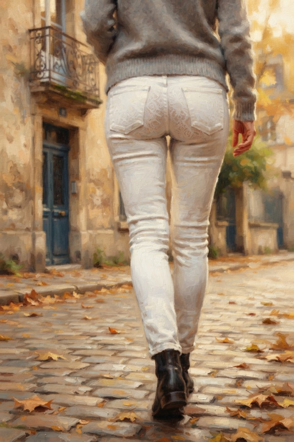Couverture de Le jean blanc, par travdream