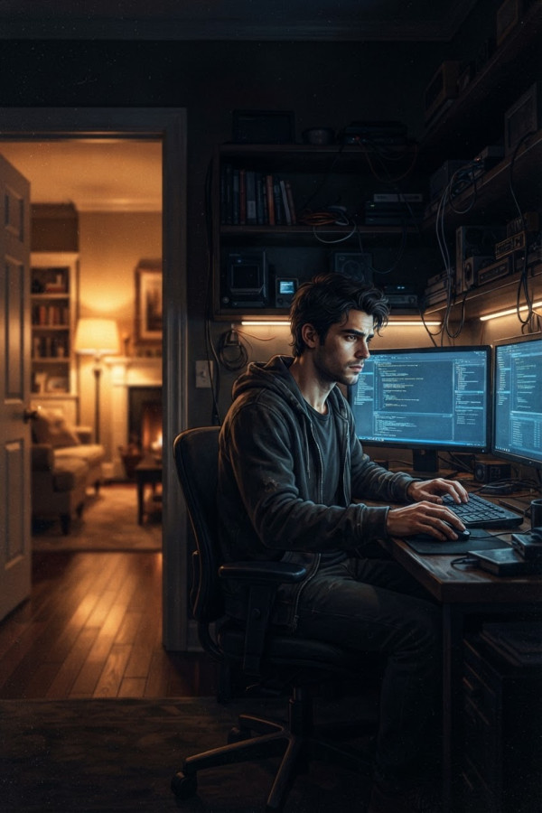 Couverture de Charlotte et l’informaticien, par imaxparis