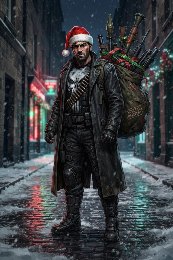 Couverture de Drôle de Noël pour le Punisher., par Monsieur Sylvestre