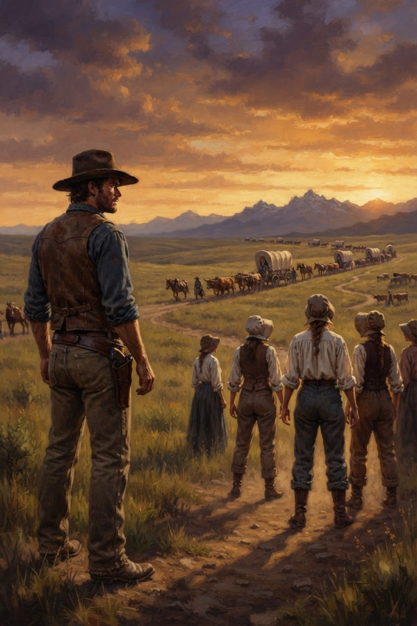 Couverture de Oregon trail, pionnières vers l'ouest., par caribonex