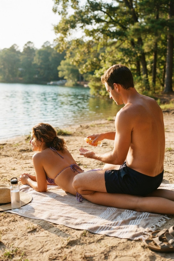 Un bon début de vacances — par Sensuelle Emilie — © XStory-fr.com