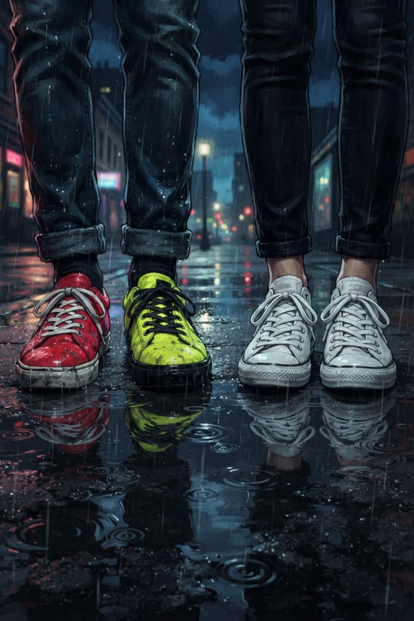 Basket rouge, basket jaune — par Mandrakke — © XStory-fr.com