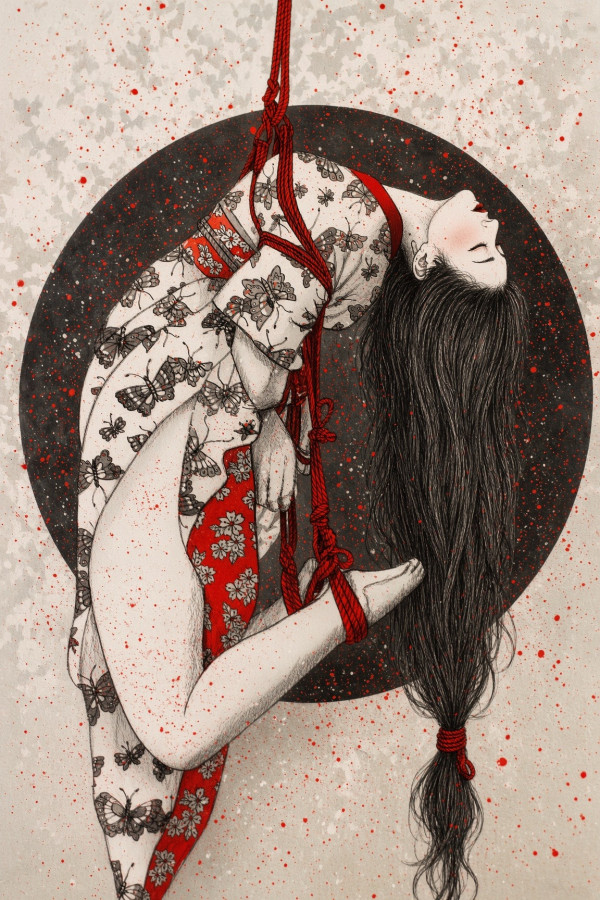 Couverture de Sous la corde, par Vesper Valentine