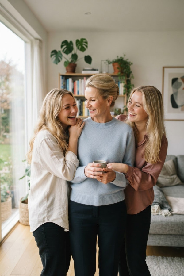 Trois blondes, la mère, l'aînée, et la cadette. — par Nymera — © XStory-fr.com