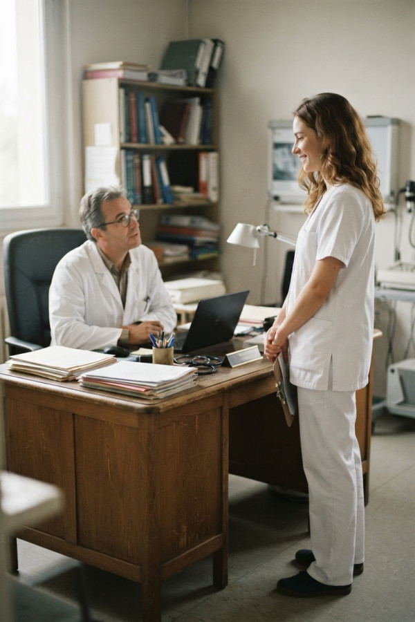 Couverture de Iris, la nouvelle infirmière, par Gynécologue
