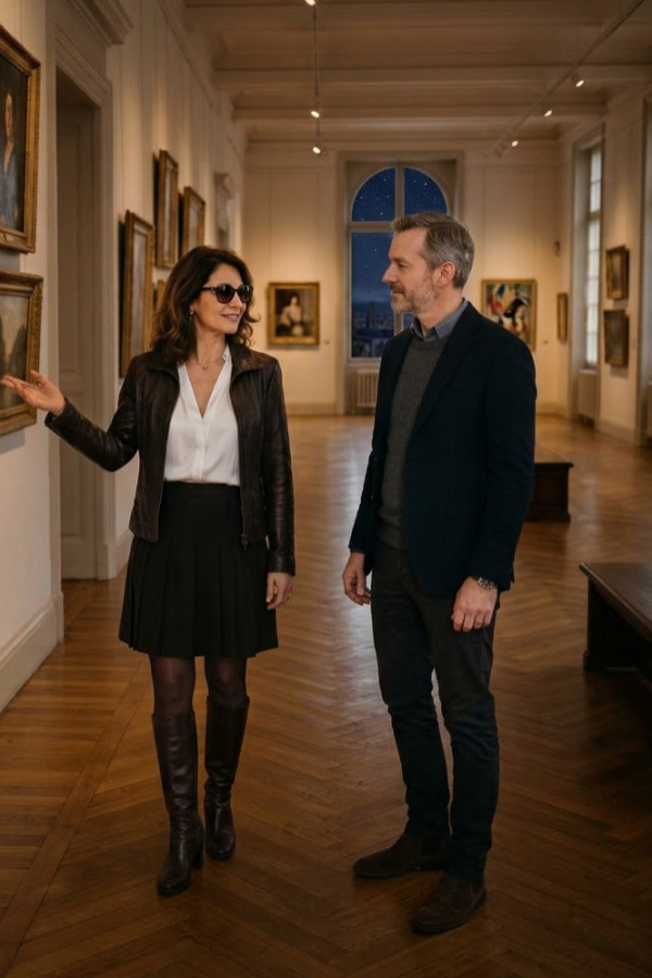Couverture de La gérante de la galerie d'art, par Docsevere